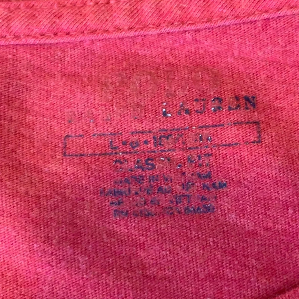 Polo by Ralph Lauren Large Red Short Sleeve Tee casual Preppy